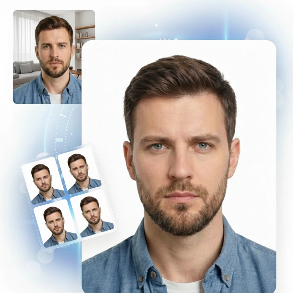 Zdjęcie do dokumentów przed i po edycji